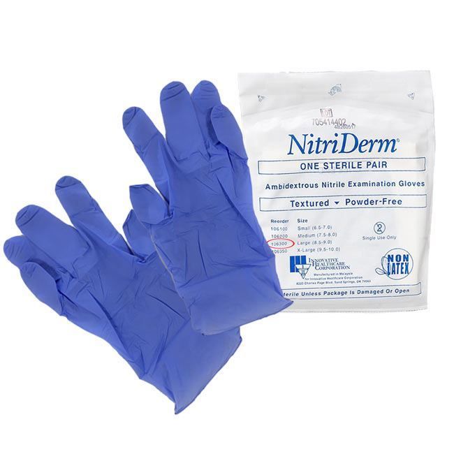 Purple Colored Sterile Nitrile Gloves