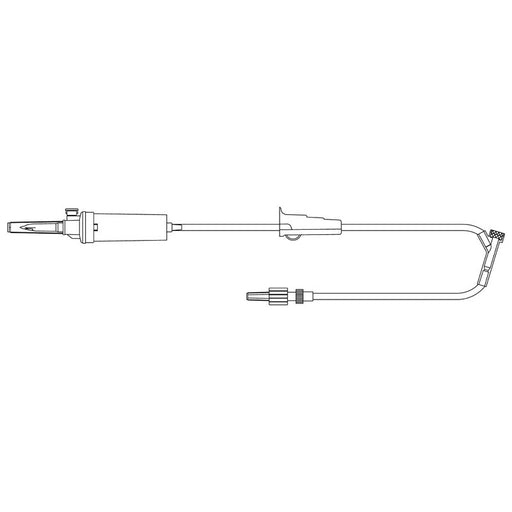 MS719P IV Administration Set Gravity 1 Port 20 Drops Drip Rate Without Filter 103 Inch Tubing.