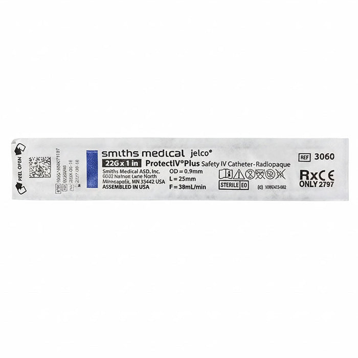 V catheter 22 gauge x 1 inch by Smiths Medical #3060