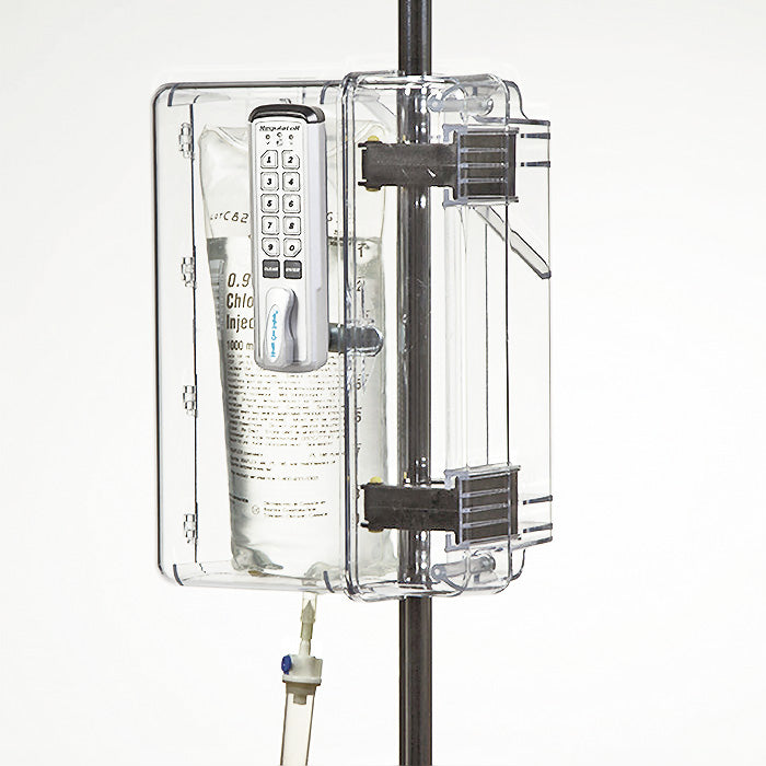 IV Pole Locking Box to Secure IV Bags with Keyless Entry Lock