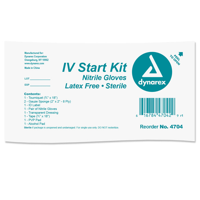 IV Start Kit - Sterile IV Starter Kit with IV Supplies