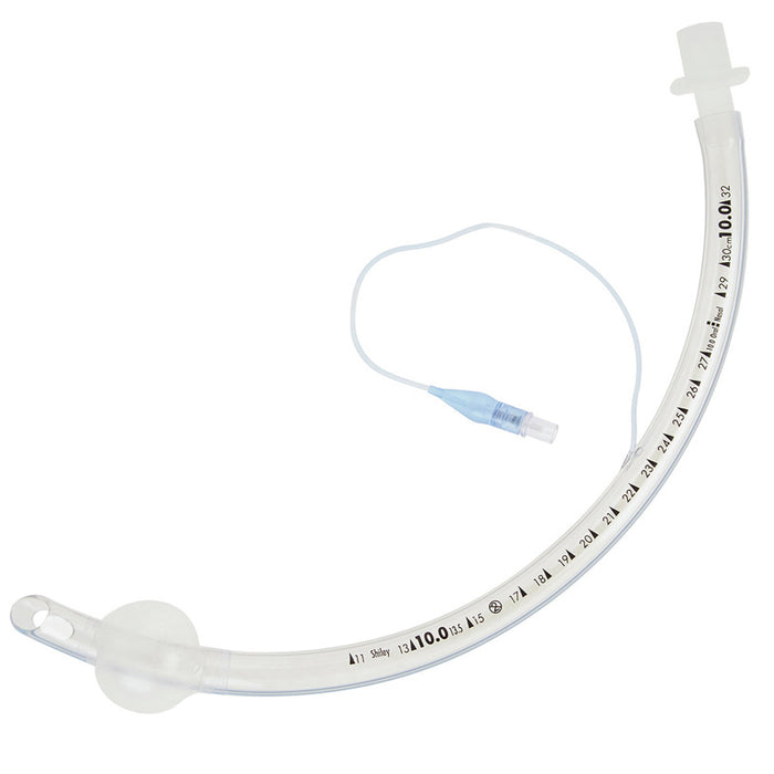 Insertion of Shiley Endotracheal Tube Hi-Lo Cuffed 6.0 mm, showcasing its clear design, advanced cuff technology, and airway management features for patient safety.