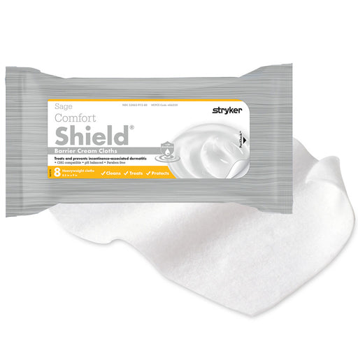 Incontinence Care Comfort Shield Barrier Washcloths with Skin Protection Dimethicone
