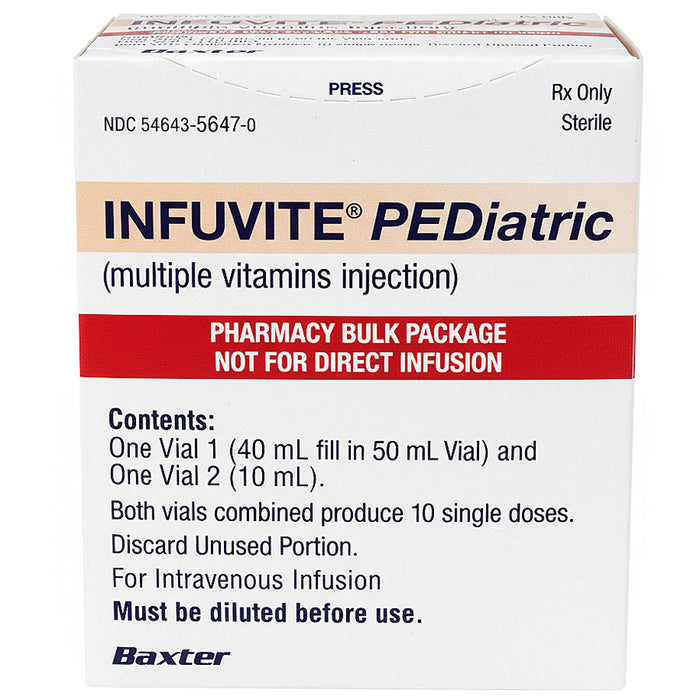 Infuvite Pediatric Multiple Vitamin Injection Pharmacy Bulk Pack Multiple-Dose Vials