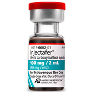 Injectafer Ferric Carboxymaltose 100 mg Iron Replacement Injection