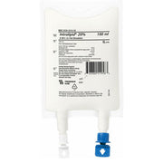 Intralipid 20% Lipid Injectable Emulsion IV Bags 100 mL, provides essential fatty acids and calories for parenteral nutrition therapy.