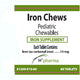 Iron Chews Pediatric Iron Supplement Tablets 15 mg, 60 Count