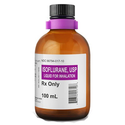 Isoflurane USP Anesthesia Liquid For Inhalation 100 ML X 6 Vials Isoflurane USP Anesthesia Liquid For Inhalation 100 ML X 6 Vials