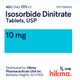 Isosorbide Dinitrate Tablets 10 mg by Hikma 100 Count