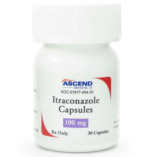 Antifungal Medications | Itraconazole Capsules 100 mg, 30/Bottle - Ascend Laboratories (Rx)