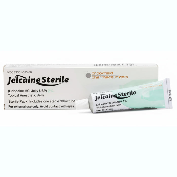 Jelcaine Sterile Lidocaine Jelly 2% USP Topical Anesthetic Jelly 30 mL by Brookfield Pharma