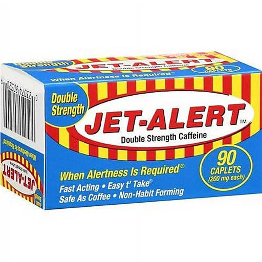 Jet Alert Caffeine Pills Double Strength 200 mg