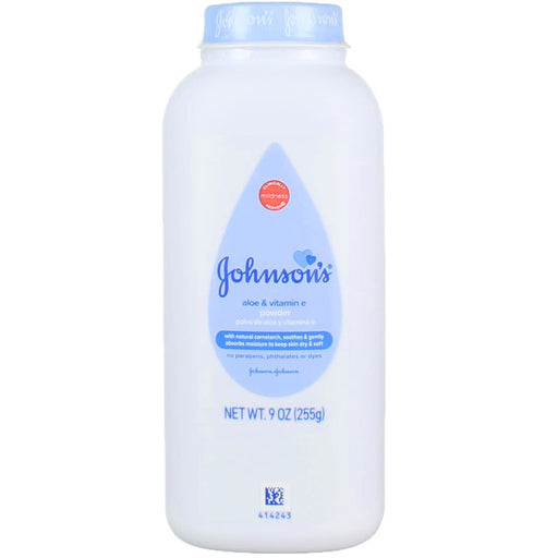 Buy Johnson's Baby Powder Naturally Derived Cornstarch Aloe & Vitamin E  9 oz used for Baby Powder