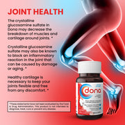 DONA Crystalline Glucosamine Sulfate Tablets 750mg 60 Count Default Title