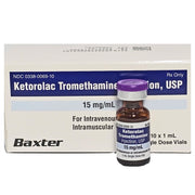 Ketorolac Tromethamine Injection 15 mg for effective pain relief and anti-inflammatory support, essential in post-surgical care and recovery.
