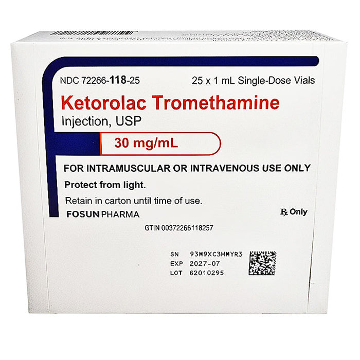 Ketorolac Tromethamine Injection 30 mg by Fosun Pharma USA