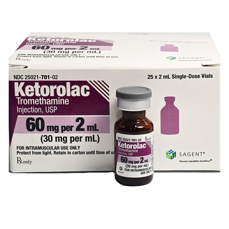 Ketorolac Tromethamine Injection 60 mg Per 2 mL - Sagent — Mountainside ...