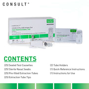 Test Kit Components for COVID-19 & Flu A&B Antigen Respiratory Test Kit