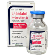 Labetalol Hydrochloride injection 100 mg/20 mL (5 mg/ mL) Multiple Dose Vial 20 mL by Fosun (RX) Default Title