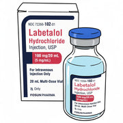 Labetalol Hydrochloride injection 100 mg/20 mL (5 mg/ mL) Multiple Dose Vial 20 mL by Fosun (RX) Default Title