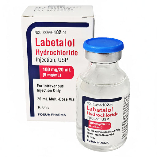 Labetalol Hydrochloride injection 100 mg/20 mL (5 mg/ mL) Multiple Dose Vial 20 mL by Fosun (RX) Default Title