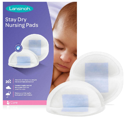 Lansinoh Stay Dry Disposable Nursing Pads, Soft and Super Absorbent Breast Pads