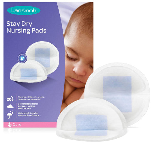 Buy Emerson Healthcare Lansinoh Stay Dry Disposable Nursing Pads, Soft and Super Absorbent Breast Pads 60 Count  online at Mountainside Medical Equipment