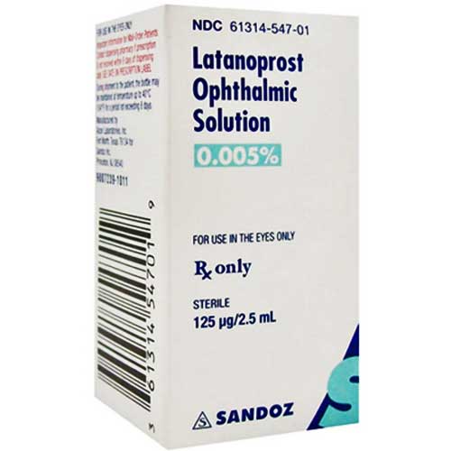 Latanoprost Eye Drops 0.005% for Glaucoma Treatment 2.5 mL Sandoz Brand