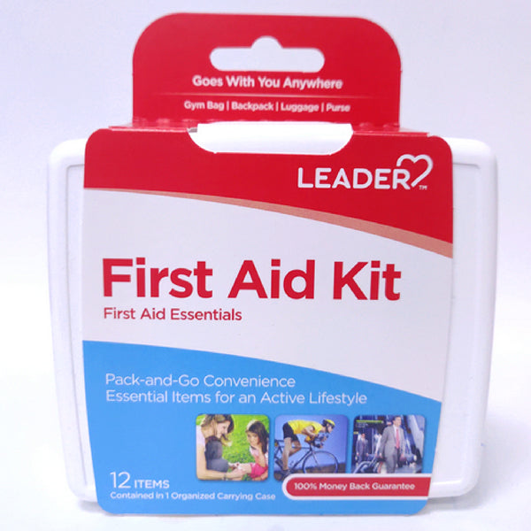 Aso Corporation Leader First Aid Kit 12 Piece | Buy at Mountainside Medical Equipment 1-888-687-4334