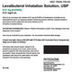Levalbuterol Inhalation Solution 0.31 mg Nebulizer Vial 3 mL x 30/Box - Ritedose