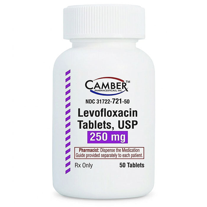 Levofloxacin 250 mg Tablets by Camber 50 Count
