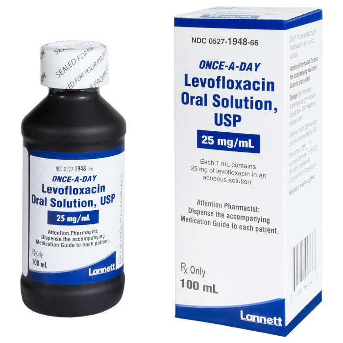 Levofloxacin Oral Solution 25mg/mL by Lannett 100 mL (RX ...