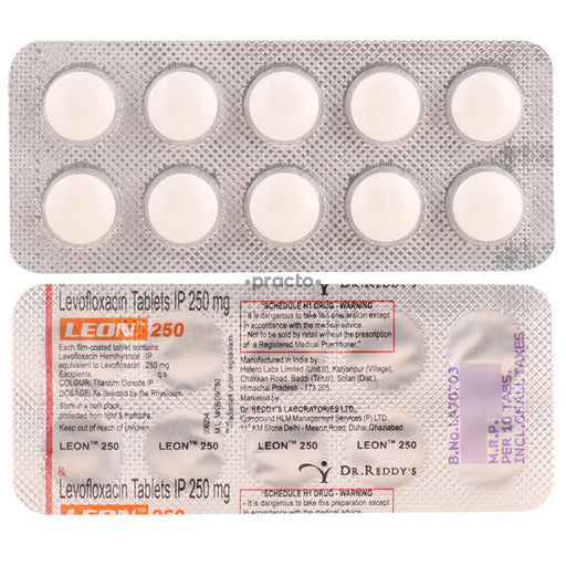 Levofloxacin Tablets 250mg 50 Count