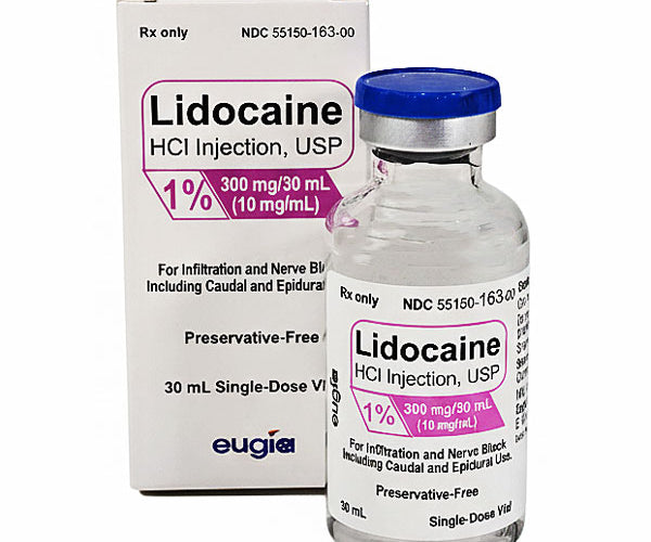 b12 injection with lidocaine Lidocaine 1% Hydrochloride Injection 30 mL Single-Dose by Eugia —  Mountainside Medical