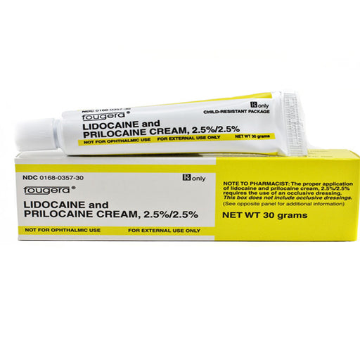 Buy Sandoz-Fougera Lidocaine 2.5% and Prilocaine 2.5% Topical Numbing Cream 30 grams Fougera (RX)  online at Mountainside Medical Equipment