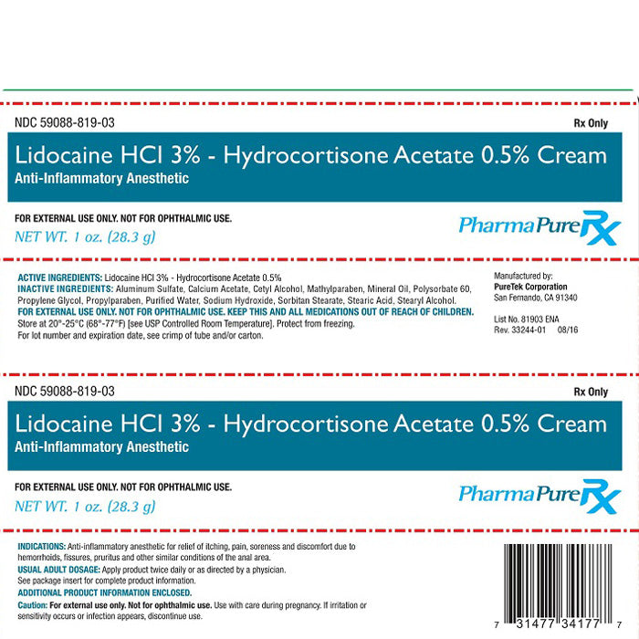 Lidocaine HCI 3% Hydrocortisone Acetate Rectal Relief Cream  display picture 1