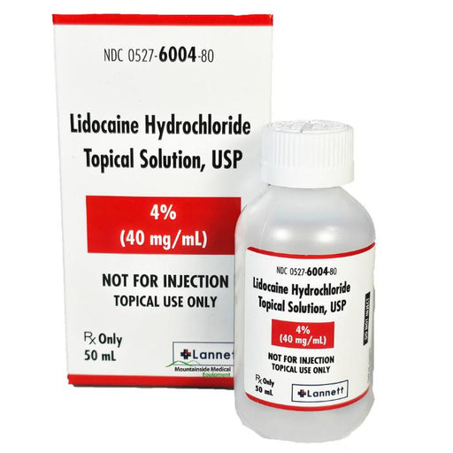 Lidocaine Hydrochloride 4% Topical Solution by Lannett