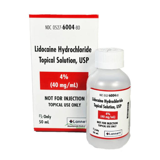 Lidocaine Hydrochloride 4% Topical Solution for Topical Use by Lannett NDC 00527-6004-80