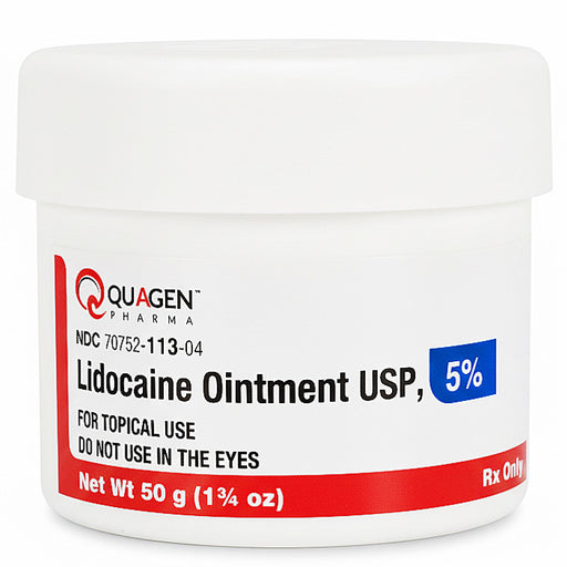 Lidocaine Ointment 5% Topical Numbing  by Quagen Pharma. NDC: 70752-0113-04