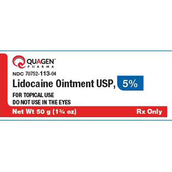 Lidocaine Ointment 5% Topical Numbing Ointment 50 Gram Jar (Rx)