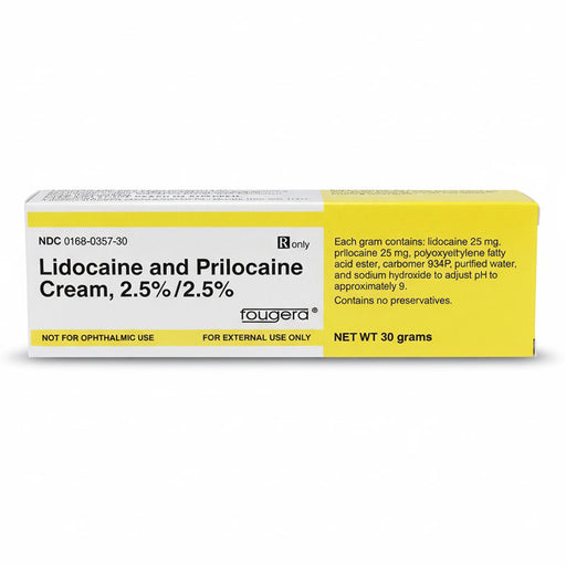 Lidocaine and Prilocaine  Cream 30 gram by Fougera Sandoz 00168-0357-30