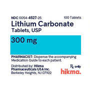 Lithium Carbonate 300 mg Capsule 100 Count