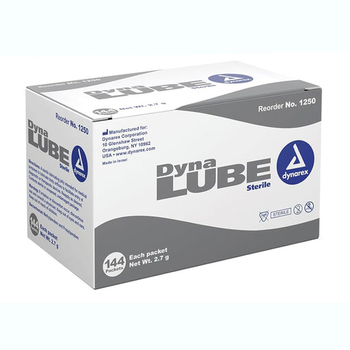 Box of Lube Jelly Packets 144 Box by Dynarex