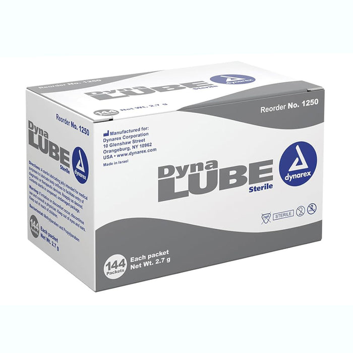 Box of Lube Jelly Packets 144 Box by Dynarex