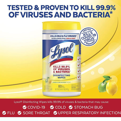 Lysol is Tested and Proven to Kill 99.9% of viruses and bacteria