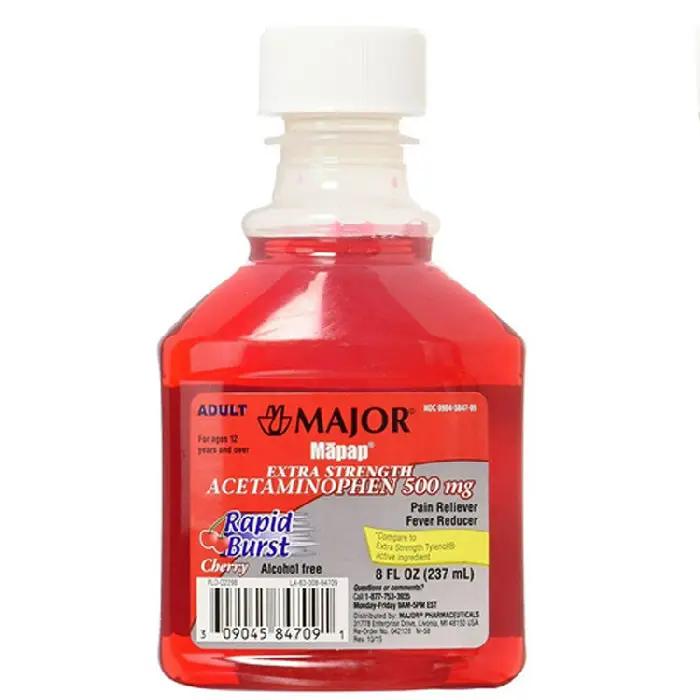 MAPAP Acetaminophen Liquid Extra Strength 500 mg — Mountainside Medical ...