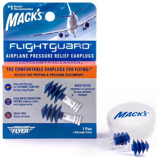 Buy Mc Keon Products Macks Ear Plugs Flightguard Airplane Pressure Relief Earplugs  online at Mountainside Medical Equipment