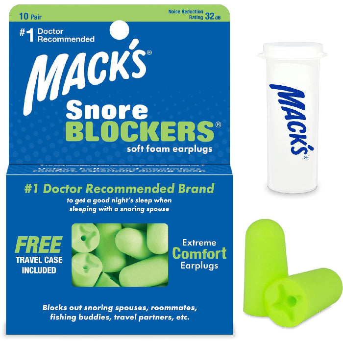 Mc Keon Products Macks Snore Blockers Ear Plugs Soft Foam Earplugs, 12 Pair | Mountainside Medical Equipment 1-888-687-4334 to Buy