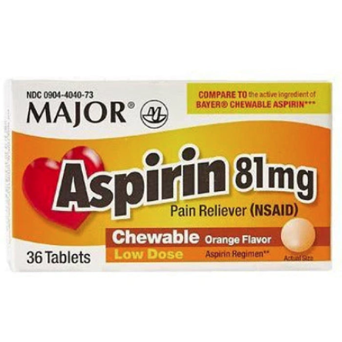 Baby Aspirin Aspirin Chewable 81 mg Tablets — Mountainside Medical