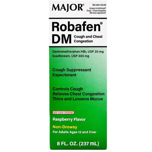 Buy Major Pharmaceuticals Major Robafen DM Cough Suppressant & Chest Congestion Expectorant 8 oz  online at Mountainside Medical Equipment